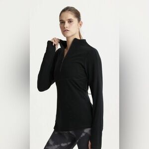 Varley FORMOSA HALF ZIP - BLACK